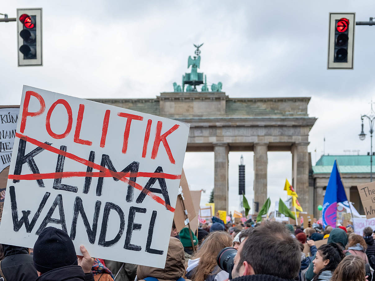 Teilnehmer der Klimademo in Berlin © Alexander Paul Brandes / WWF