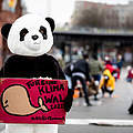 Klimastreik mit Panda zur Klimawahl 2021 © Joerg Farys / WWF