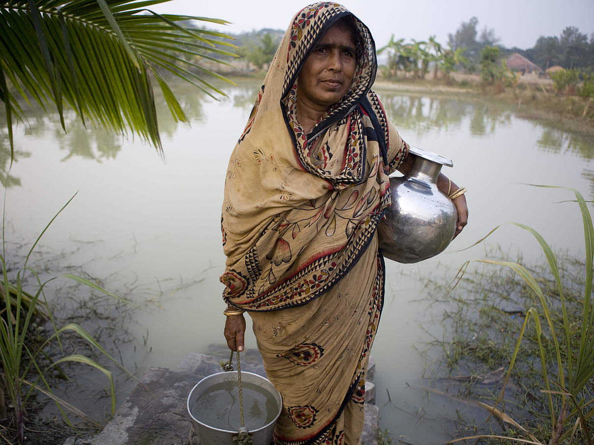 Bewohnerin der Sunderbans im Ganges-Delta © WWF Simon / Rawles