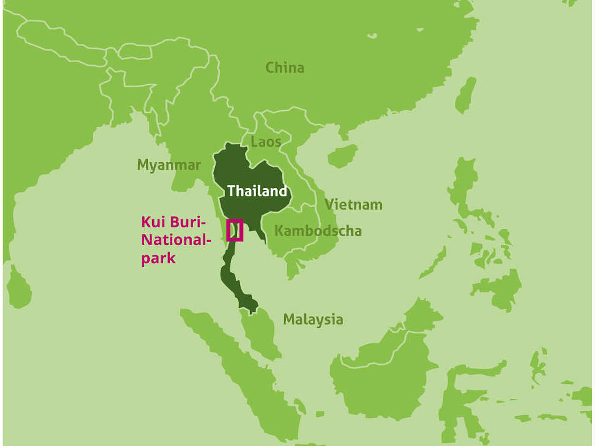 Der Kui-Buri-Nationalpark im Herzen Thailands © WWF